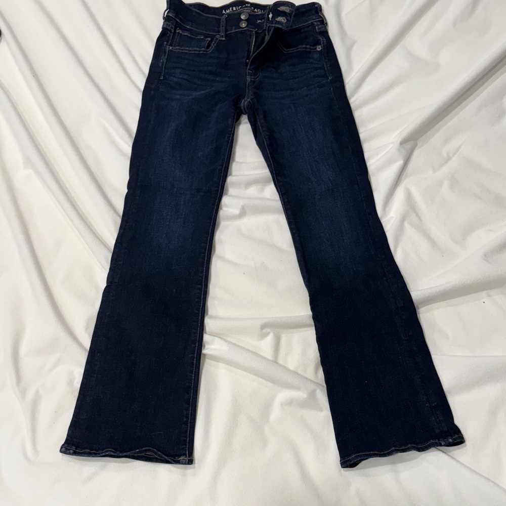 American Eagle Outfitters Dark Indigo Flare Jeans